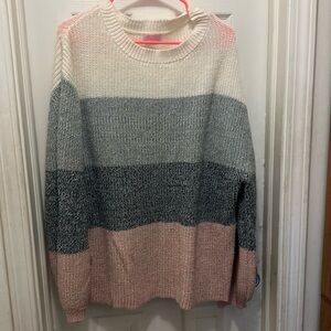 Pink lily sweater size large